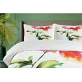 thumbnail image 4 of Ambesonne Garden Duvet Cover Set, Flowering Poppy, 2-Calking, Red Green White, 4 of 7