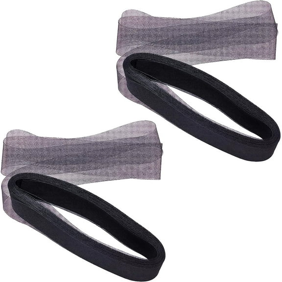 2.6" Wide 50 yard Polyester Horsehair Braid Wedding Dress Accessories Stiff Horse Hair Braid for Sewing Dress Dance Skirt Shaping Trimming(Black)