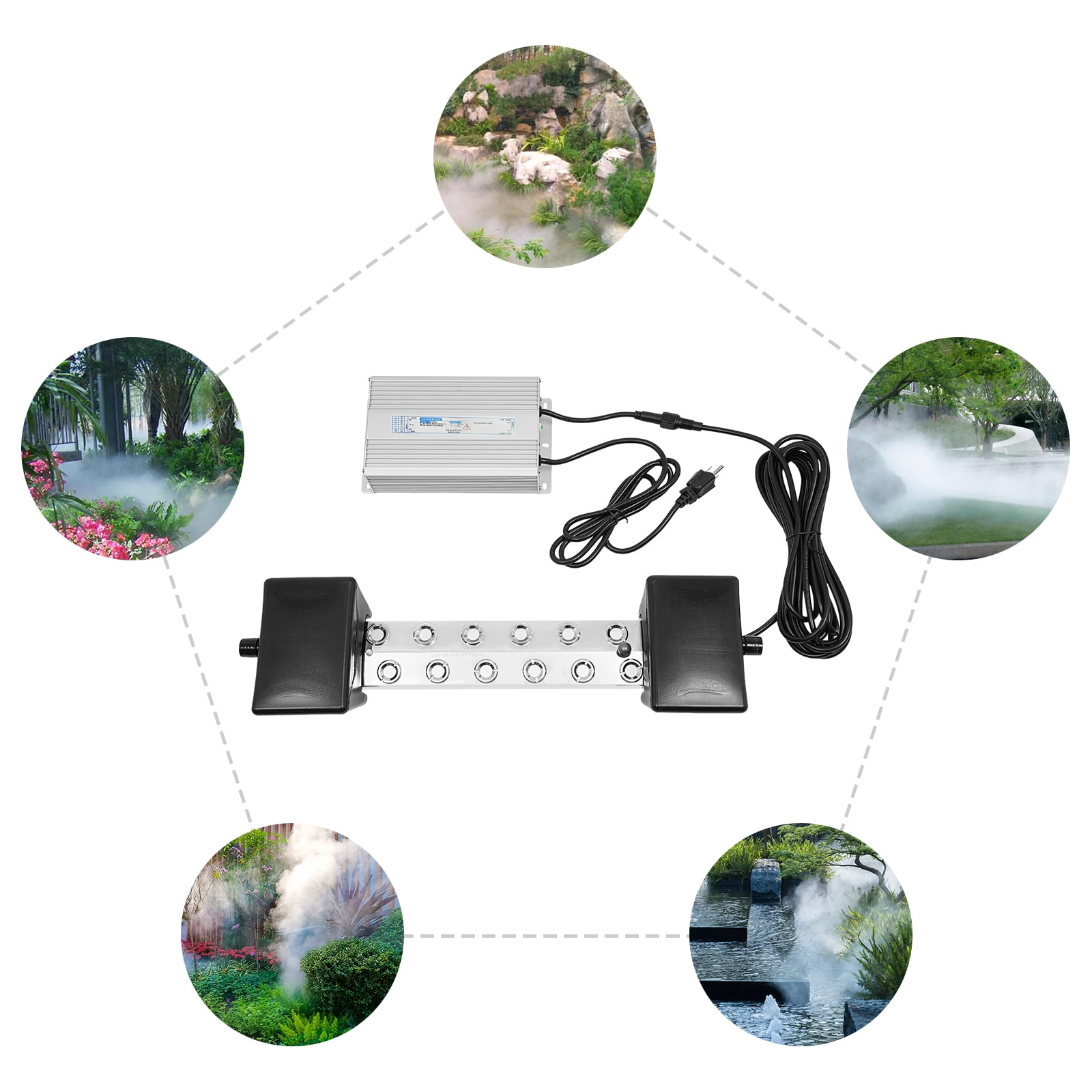 Wildnix Mini Fog Machine with Aluminum Power Supply, Stainless Steel Atomizer, High Frequency Vibration, Safety Features, Generous Appearance, Easy to Clean