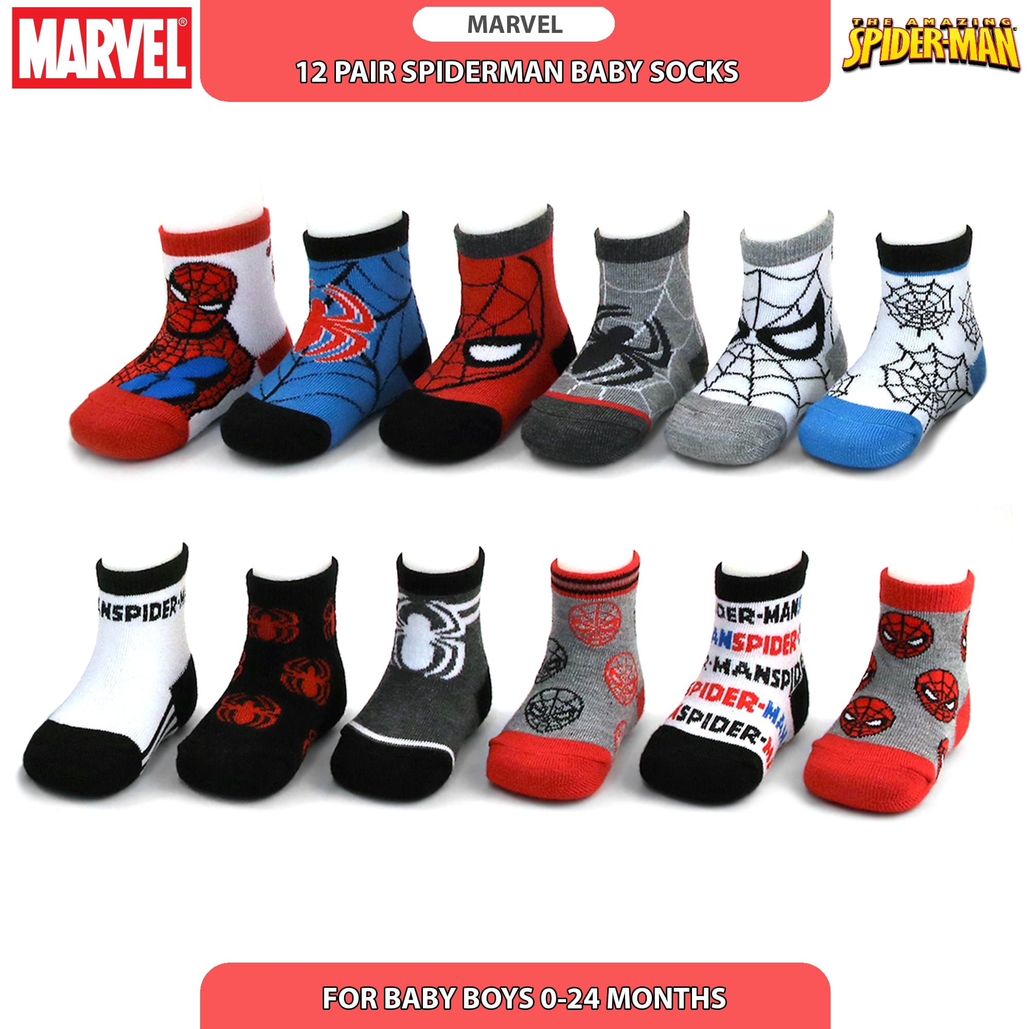 marvel baby socks