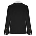 thumbnail image 4 of RXMEKW Slim Lapel Blazer for Women Long Sleeve Button Front Office Jacket for Work Solid Color, 4 of 8