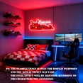 thumbnail image 6 of UPONRAY Racing Car Custom Neon Signs, Usb Powered with Adjustable Brightness Wall Decor for Gifts, Cool White, 20 inch, 6 of 9