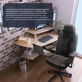 thumbnail image 6 of Ghost Gear Adult Plush Hand Stitched Leather Ergonomic Gaming Chairs with Laptop Tray Desk Chair, Black, 6 of 9
