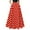 Red, variant on Vintage Polka Dot Maxi Skirt for Women, Flowy A Line, Retro Style, High Waist, Breathable Polyester Spandex, Versatile for Casual & Formal, Multiple Sizes, Color Differs by Monitor