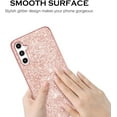 thumbnail image 5 of Samsung Galaxy A14 5G Case, Glitter Sparkly Bling Slim Fit Thin Girly Women Girls Shiny Shockproof Protective Phone Cases Cover, Rose Gold/Pink, 5 of 8