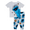 Cookie Monster, variant on Ms Rachel Toddler Short Sleeve Top and Pants Pajama Set, 2-Piece, Sizes 12M-5T