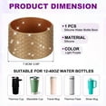 thumbnail image 2 of Uxcell Silicone Water Bottle Boot for 12-40oz Tumbler, Anti-Slip Water Bottom Protective Sleeve, Bronze Gold, 2 of 6