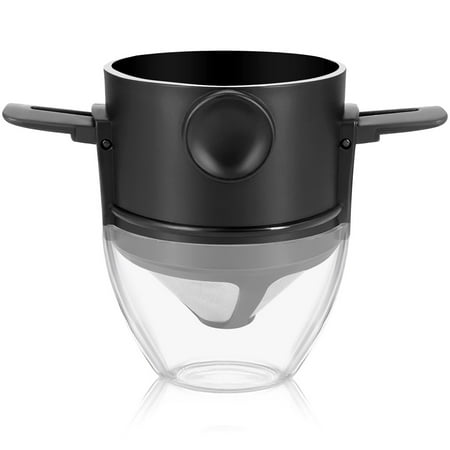 

Portable Coffee Filters with Double-layer Reusable Coffee Dripper Filter Paperless Coffee Filters Coffee Maker Stainless Steel Coffee Equipment for Home Office Travel