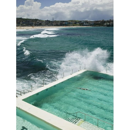 New South Wales, Sydney, Bondi Beach, Bondi Icebergs Swimming Club Pool, Australia Print Wall Art By Walter