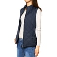 thumbnail image 2 of INSPIRE CHIC Women's Outerwear Vests Stand Collar Padded Gilet Zip Vest S Dark Blue, 2 of 5