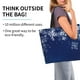 thumbnail image 2 of Balery Christmas Blue Bolsa Tote Estilo Estético con Cremalleras, Bolsa de Hombro, Bolsa de Compras Grande y Plegable, 2 of 8