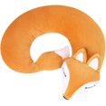 thumbnail image 1 of Almohadas de viaje para niños, almohada en forma de U con dibujos animados de animales y zorros, almohada ergonómica en forma de U para adultos, color naranja, 1 of 4