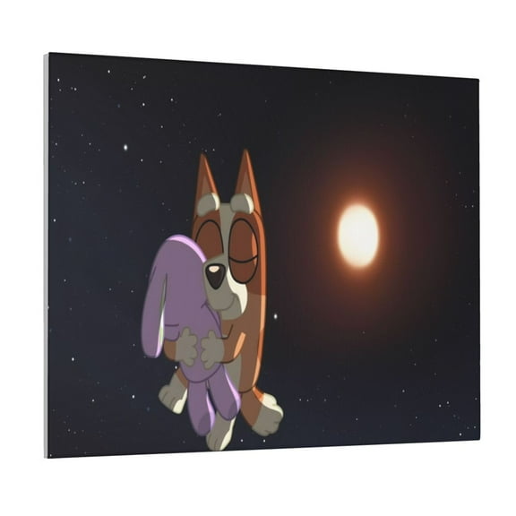 Saiise Bluey Frameless Canvas Wall Art - Abstract Modern Artwork for Living Room, Bedroom, Office - Ready to Hang, Vibrant Colors, Ideal Gift Idea- 8"x10"