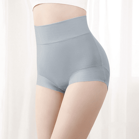 Meiodtion Underwear for Women Big Girls Plus Size High Waist Seamless Panties Antimicrobial Protection Cut Elastic Comfort Panty Blue XXL