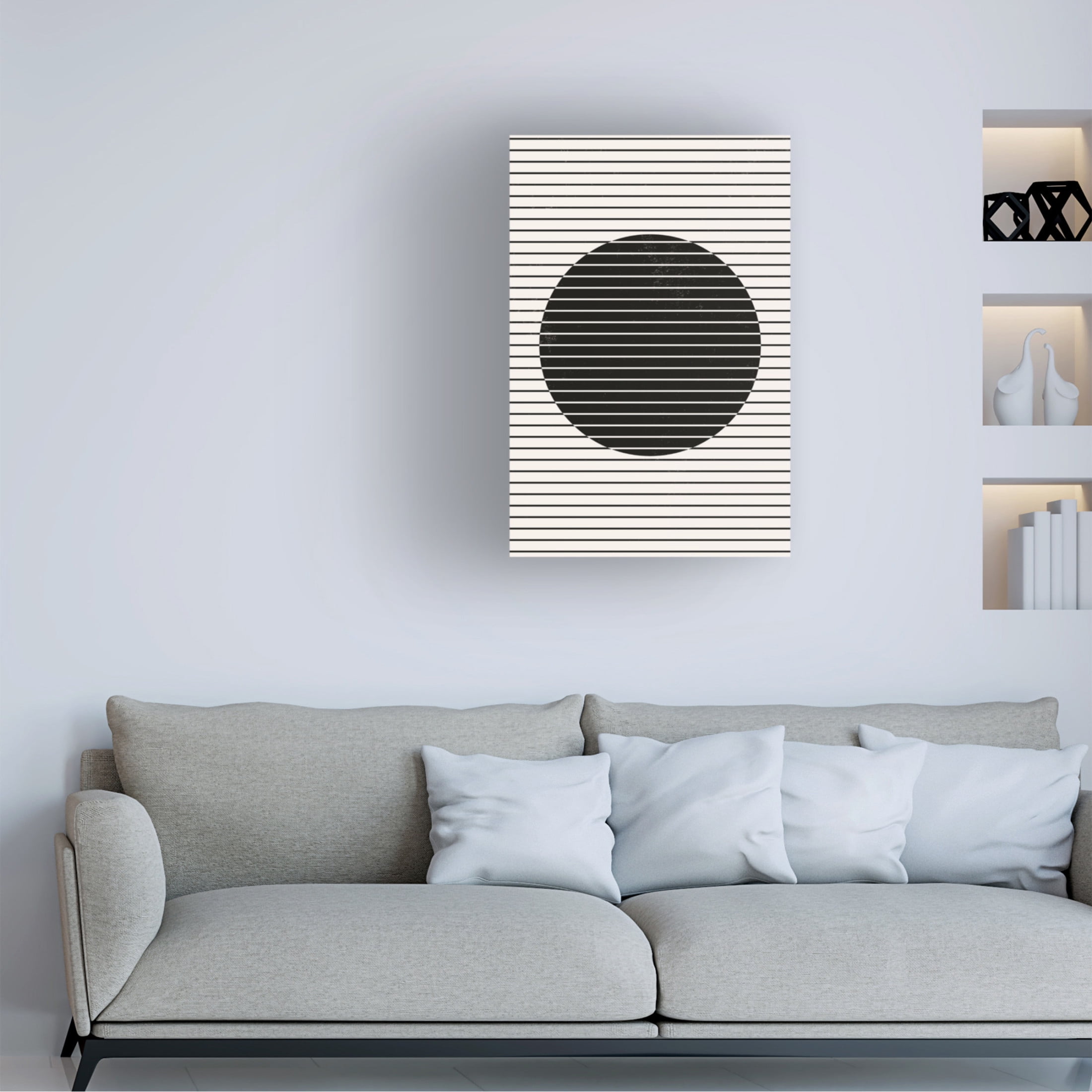 Trademark Fine Art jay stanley  Minimal Geometric 2 Canvas Wall Art
