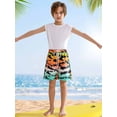 thumbnail image 3 of Usaibhir Boys Swim Trunk with Compression Boxer Brief Double Layer Beach Surf Board Shorts Kids Quick Dry Anti Chafe Swimwear 5-16T, 3 of 6