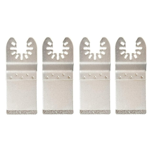 4 Pcs Diamond Oscillating Tool Blade, Flush Cutting Oscillating Multitool Saw Blades for Grout Removal, Cleaning Mortar