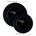 thumbnail image 3 of Smarty 7.5" Black Classic Flair Disposable Plastic Salad Plates 180ct, 3 of 8