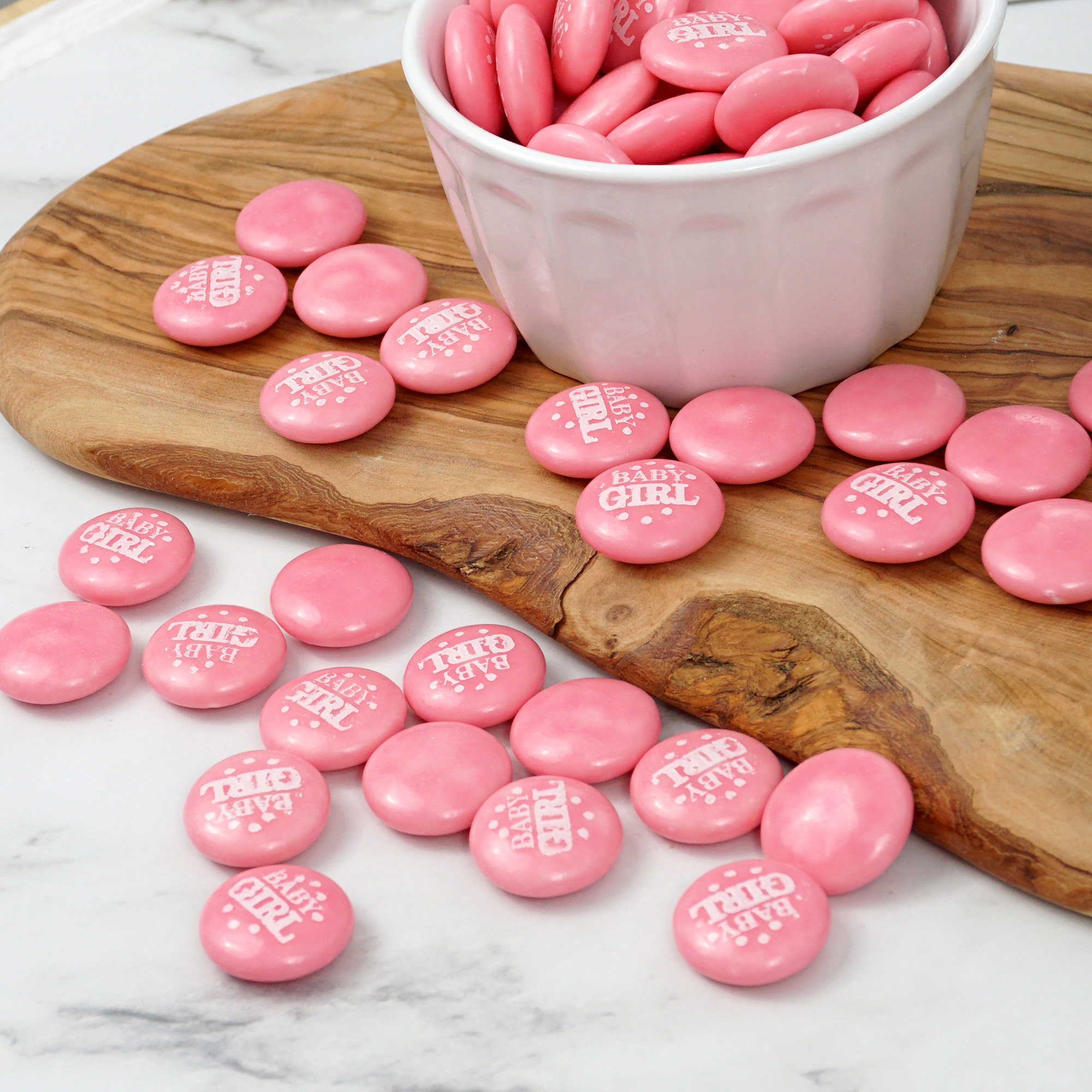 Baby Girl Pink Candy Gum Buttons, 2 Pound Bag (Approx. 180 Pieces), Pink Candy, Girl Baby Shower Candy, Baby Shower Treats, Baby Shower Candies, Baby Themed Candy, Pink Candy for Baby Shower