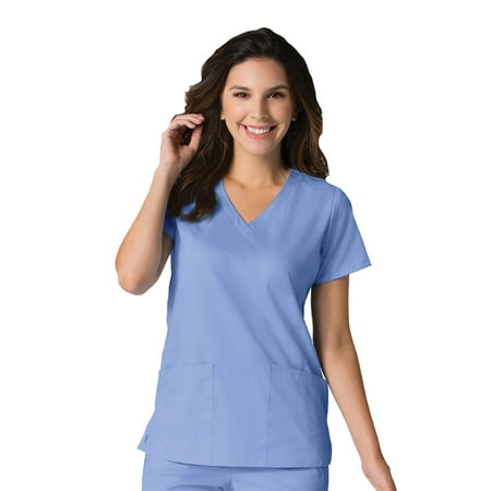 Maevn EON Women's Back Mesh Panel Shaped V-Neck Scrub Top [XXS - 3XL, FREE SHIPPING]