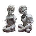 thumbnail image 4 of Estatua en Resina CUTICAT Escultura para Niños decoración de Jardín con Energía Solar, 4 of 7