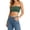 Green, variant on Women's Basic Solid Strapless Bandeau Crop Top, Stretchy & Versatile