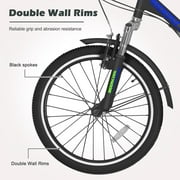 Lilypelle 24 Adult Tricycle Folding Tricycle 3 Wheel Bikes 7 Speed Trikes with Shopping Basket for Seniors Adult,Black