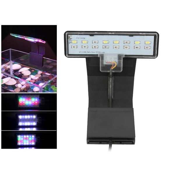 BELOVING Lampe d'Aquarium LED pour Réservoir de Pêche Complet, Noir B