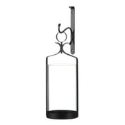 2 Hanging Hurricane Glass Wall Sconces