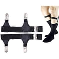 thumbnail image 2 of 2Pack Mens Sock Garters Adjustable Sturdy Clips Anti-Slip Sock Holders One Size, 2 of 7