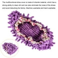 thumbnail image 4 of Uxcell Washable Multifunction Chenille Duster Mop Slippers Cleaning Shoes Cover Purple 6 Pack, 4 of 5