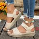thumbnail image 1 of MKLEKYY Sandalias Flexi Zapatos de Playa Zapatillas de Mujer Sandalias Planas de Una Sola Pieza para Vacaciones En La Playa, 1 of 4