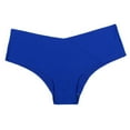 thumbnail image 4 of Liuchenyi Underwear for Women Under $5 Womens Underwear Seamless V Shaped Belly Support Breathable Low Waist Panties Blue Xl, 4 of 5