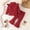 Red, variant on NAISIBABY Girls Knitted Outfit Sets, Cute Fashion Long Sleeve Tops Flared Pants Kids Casual Sets Pink 3Months