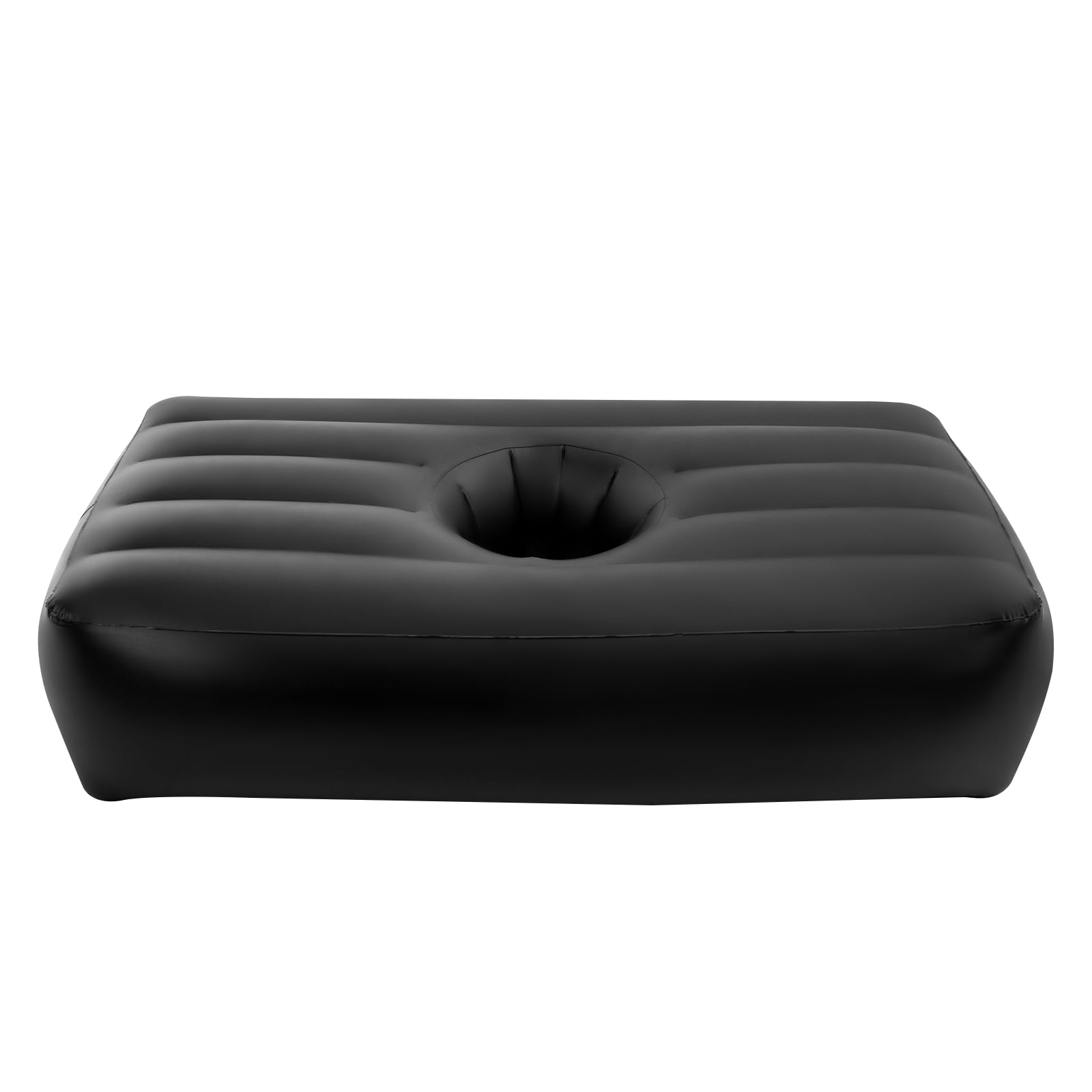 ToppiJoy BBL Bed 72*40*17in Inflatable Mattress with Hole, BBL Bed After Surgery for Sleeping, Ergonomics PVC Pregnancy Bed, Inflatable Mattress Air Mattress for Camping Traveling Hiking (Black)