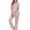 A01-Pink, variant on Womens Knit Pajamas Set Long Sleeve Sleepwear Loungewear Casual Half Zip Pullover Tops and Pants Nightwear 2 Piece Pjs Set, Beige, XXL