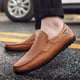 thumbnail image 1 of Zapatos casuales de cuero para hombre de primavera y otoño, zapatos de piel de vaca británica de talla grande, zapatos de hombre de moda, 1 of 6