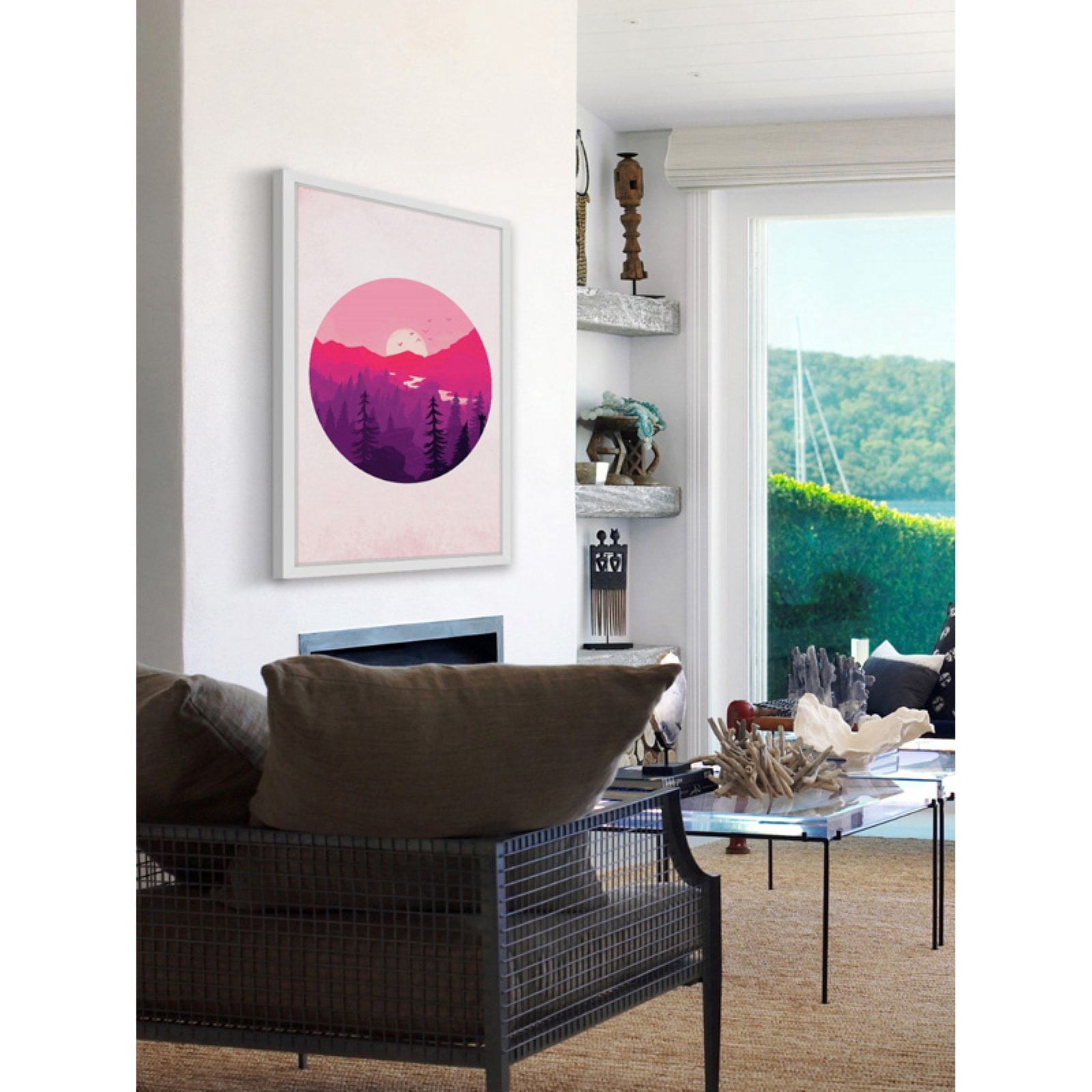 Marmont Hill "Fuchsia Sunset" Framed Painting Print