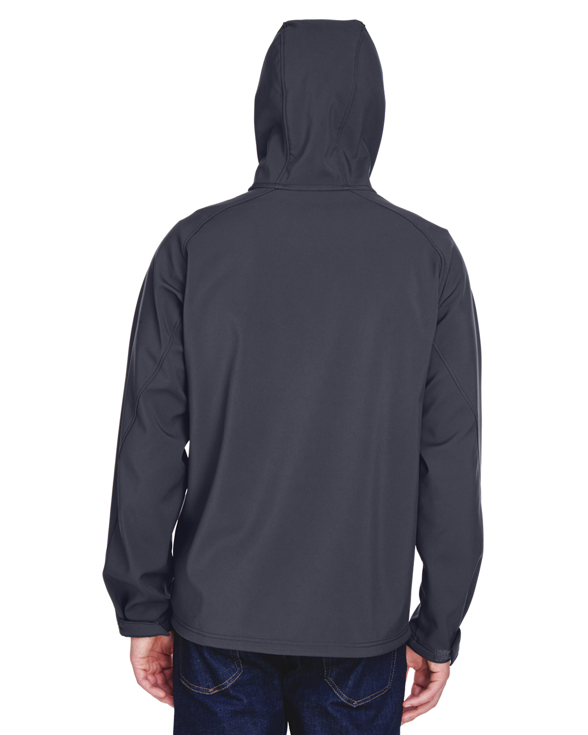 Men's Prospect Two-Layer Fleece Bonded Soft Shell Hooded Jacket - FOSSIL GREY - XL - image 2 of 3