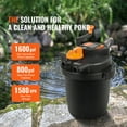 thumbnail image 2 of KFFKFF Bio Pressure Pond filter, Suitable for 1600 Gallons, Equipped with 13W UV-C Lamp, 1580 GPH, Pressurized Biological Pond Purification System Equipment for Fountain Pool, Garden, 2 of 9