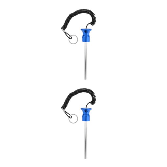Wweixi Magnetic Weight Stack Pin with Pull Rope Reliable and Sturdy Replacement Parts Blue 8x125mm 2Set