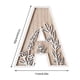 thumbnail image 3 of Decoración mural tallada con flores de madera | Colgante de cartas de madera hecho a mano | Textura natural | Acento duradero para bodas en la cocina en casa | Adorno rústico colgante, 3 of 5