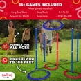 thumbnail image 6 of SWOOC Games - King Toss™ | Giant Ring Toss Game for Kids and Adults (4ft x 4ft) | Weatherproof Giant Outdoor Games for Adults and Family | Backyard Games | Giant Yard Games | Outside Lawn Games, 6 of 7