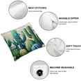 thumbnail image 4 of JRXY Tropical Plants Pillowcases, Summer Cactus Succulent , Soft Throw Pillow Covers Cases for Home Decoration 2pcs White, 4 of 6