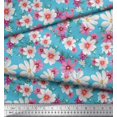 thumbnail image 2 of Soimoi Poly Georgette Fabric Cosmos Floral Print Fabric by The Yard 42 Inch Wide, 2 of 3