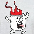thumbnail image 3 of CafePress - Flaming Marshmallow T Shirt - Men's Classic Graphic T-Shirt, 3 of 4
