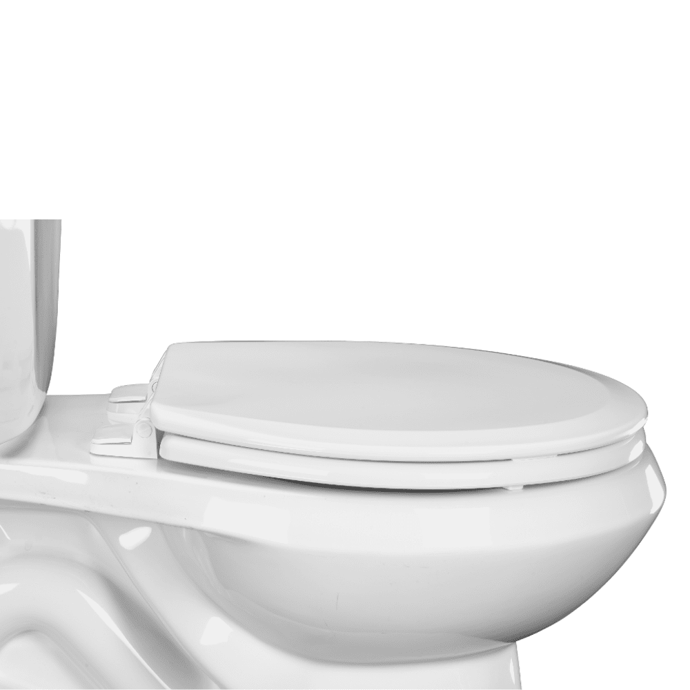 Centoco 700-001 Round Molded Wood Toilet Seat, Centocore Technology, White