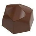 thumbnail image 3 of Greyas CM 3264 Clear Polycarbonate Chocolate Mold Candy Mould with 24 Indented-Hexagon Cavities, Each 28mm Across x 19.9mm High, 3 of 3