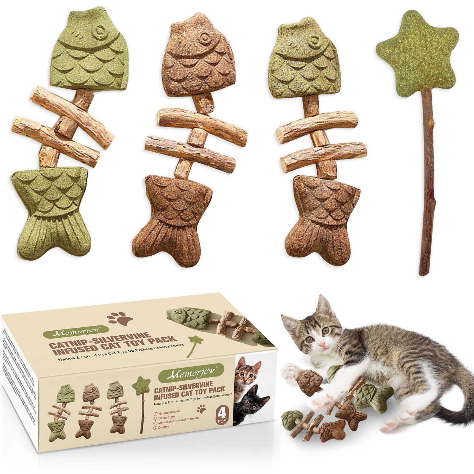 Hartz Jungle Cats With Catnip Toy 1 ea (Pack of 2) - Walmart.com