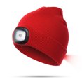 thumbnail image 1 of Unisex Led Beanie Hat Invierno Cálido Sombrero De Punto Usb Recargable Faro Sombrero Para Esquí Al Aire Libre Senderismo Vogacara OD016376-01, 1 of 6